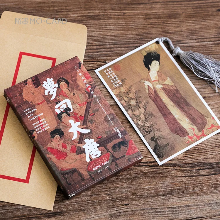 30 listov/Set Tang Série Pohľadníc /Pohľadnice/Message Karty/Vianoce a Nový Rok darčeky