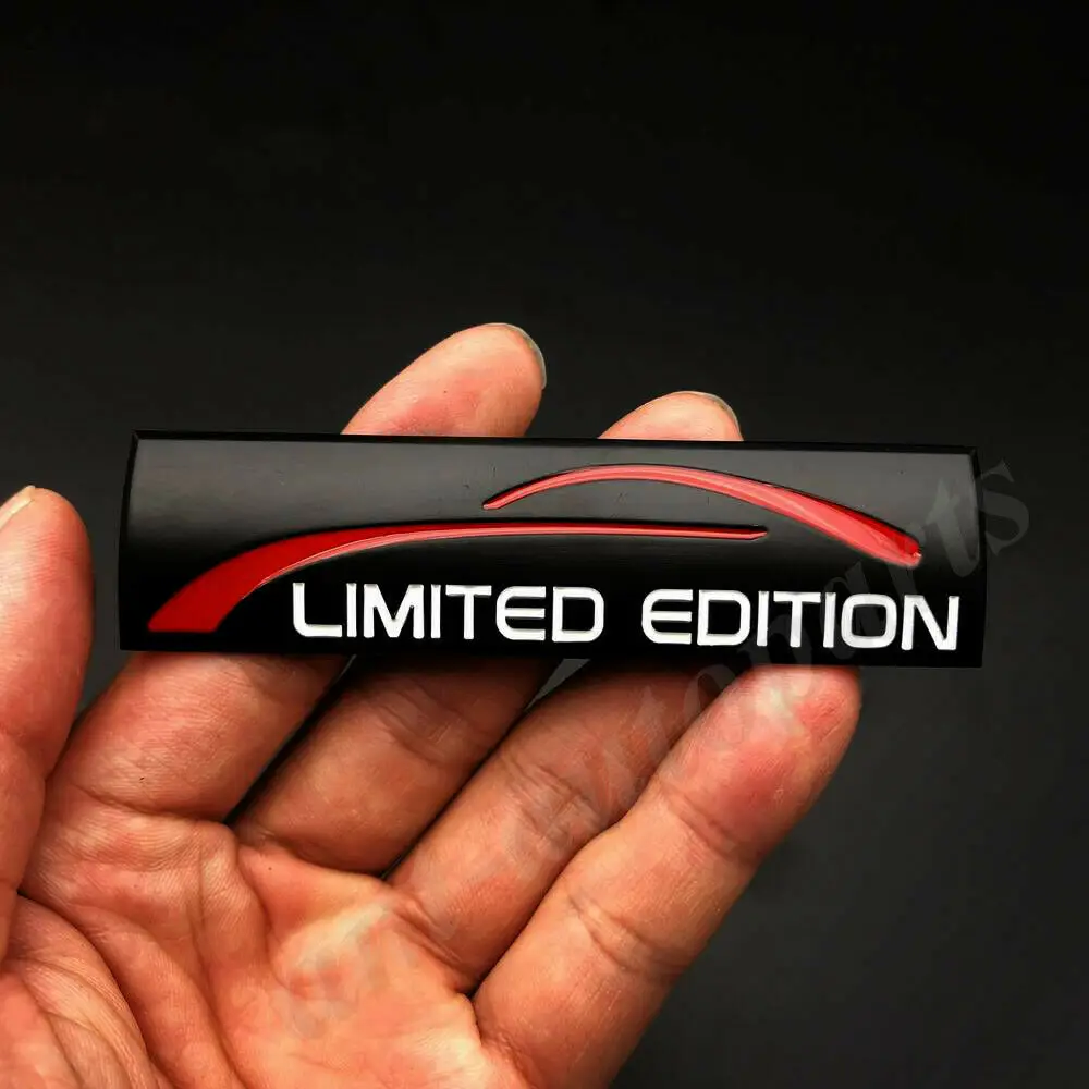 3D Metal Black Limited Edition Kufri Blatník Znak, Odznak Odtlačkový Nálepky Šport
