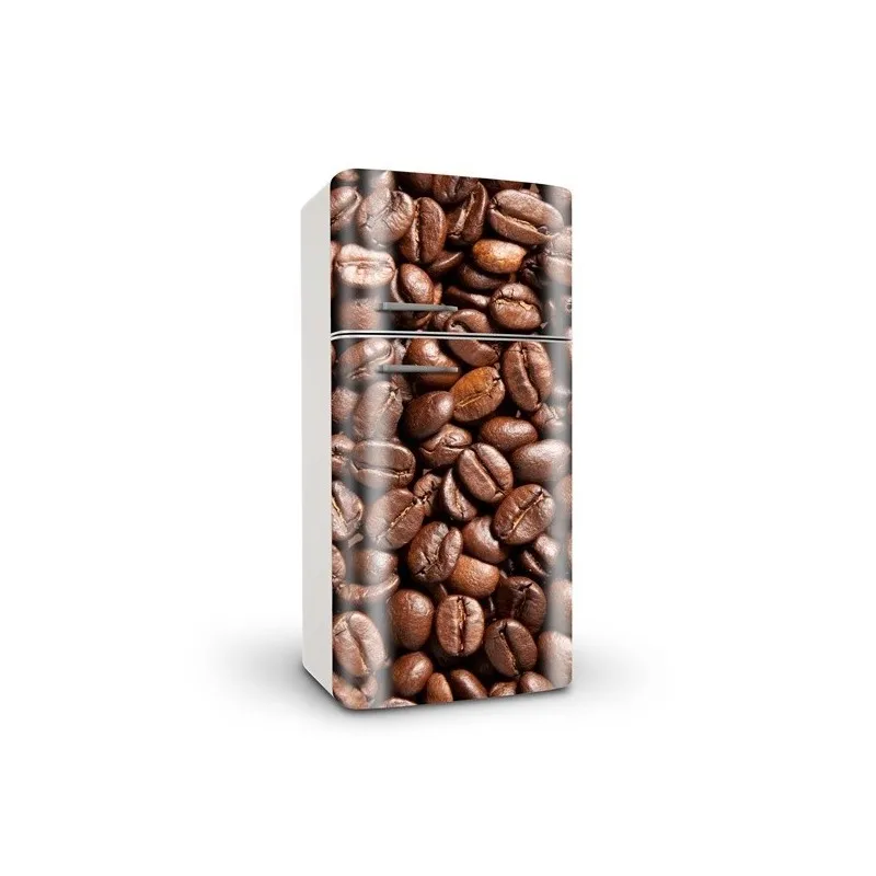 3D Moden Lahodné Kávové Bôby Umenie Samolepiacich Chladnička Nálepky Chladnička Dverí Kryt Tapety 60x150cm 60x180cm 100x180cm