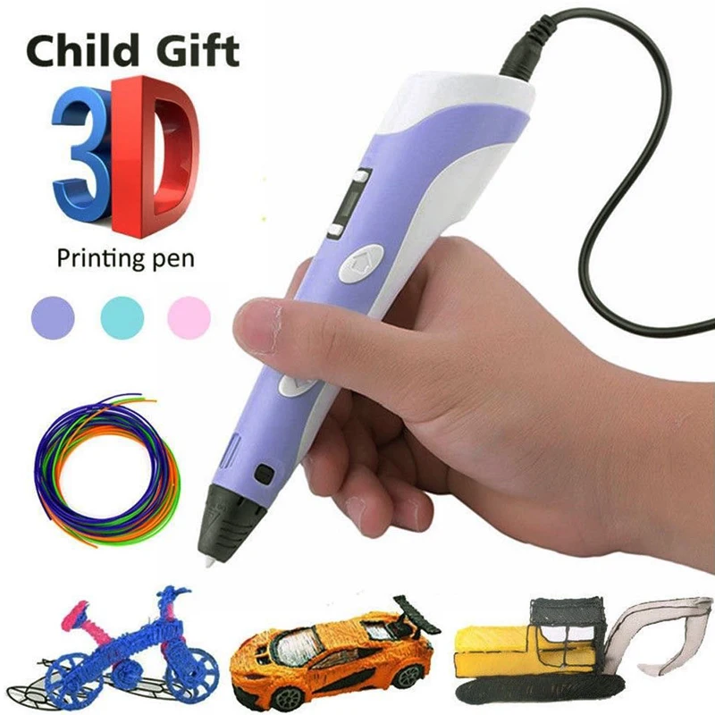 3D Pero LED Obrazovky DIY 3D Tlačiarne Pero 3D Tlač Výkresu Pero S PLA/ABS Vlákna Kreatívne Hračky Darček Pre Deti, Dizajn Kresby