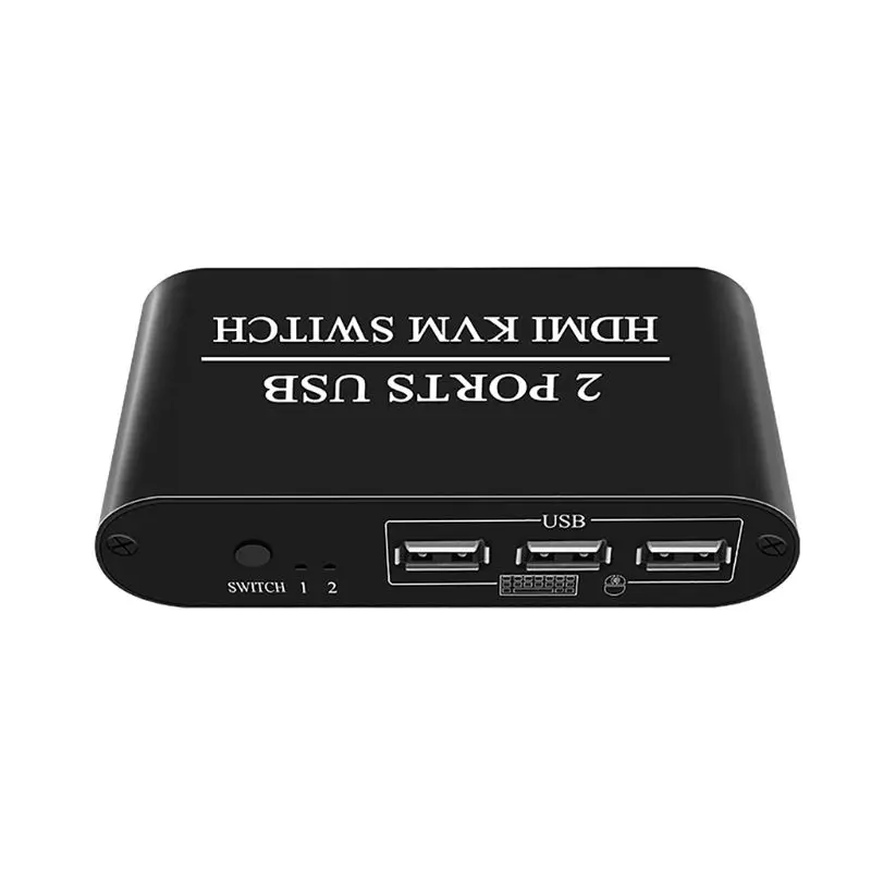 4K rozlíšení hd kompatibilný s HDMI KVM Prepínač 2-Port USB Ručný Prepínač Políčko Klávesnice, Myši Splitter