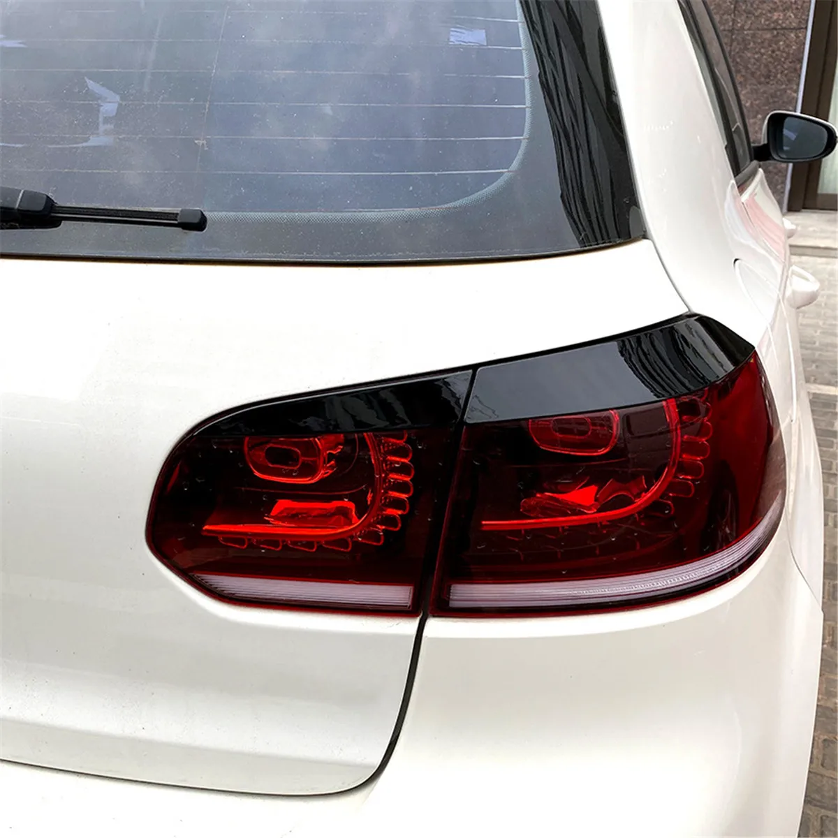 4pcs Auto Zadné Svetlo Výbava Kryt Auto Samolepky Styling Výlisky Pre VW Golf 6 MK6 Štandardné R-Štýl na obdobie 2008-2013 Vonkajšie Príslušenstvo