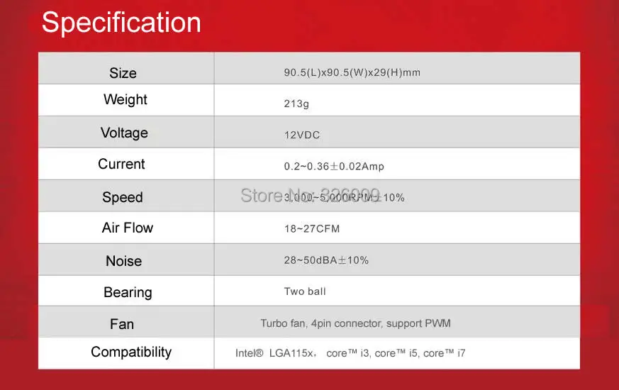 4pin PWM Turbo ventilátor Utral-Tenké 29mm pre 1U server CPU chladič All-in-One PC Chladenie Pre procesory Intel LGA1151 1150 1155 1156 PcCooler C81H