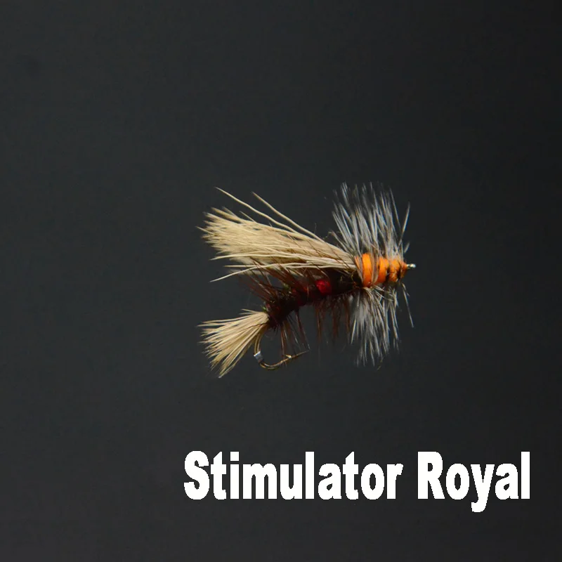 5 ks 10#-12# Stimulátor ísť na atraktor veľkých suchých mušiek 4styles vysokej plávajúce lietať imitujúcich caddis/stonefly fly rybárske muchy