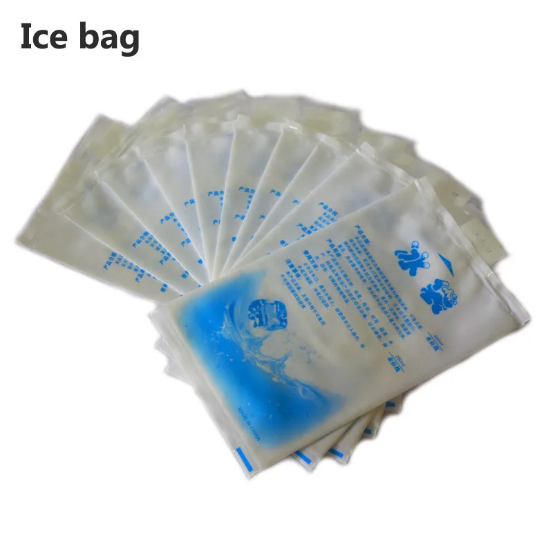 5 ks/veľa Opakovane Gél Ice Vak Cool Pack Kvalitné Čerstvé Zima v Pohode Chladnejšie Tašky box bolsa termica sac isotherme 200 400 600 ML