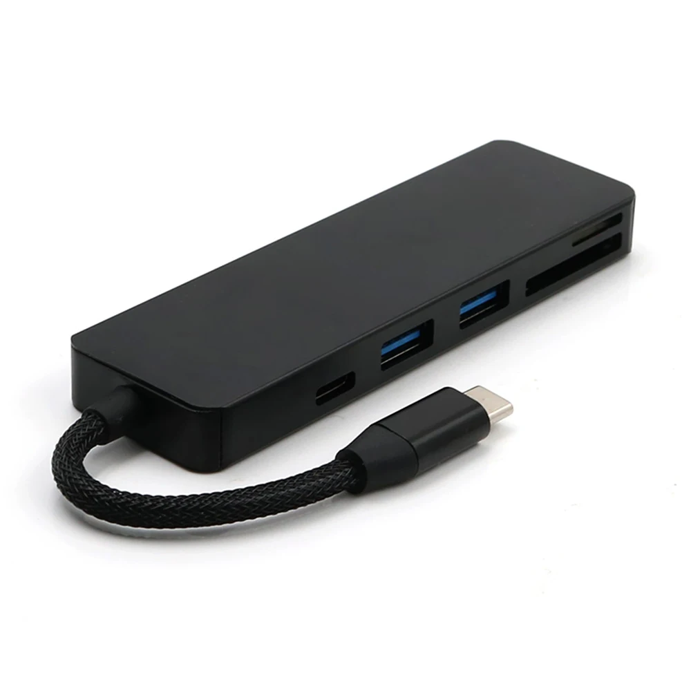 5-v-1, USB, C Hub Multi-Port Adaptéra s 1 USB 3.1 Port a 2 Porty USB 3.0 SD TF Card Reader pre Typ C Zariadenia