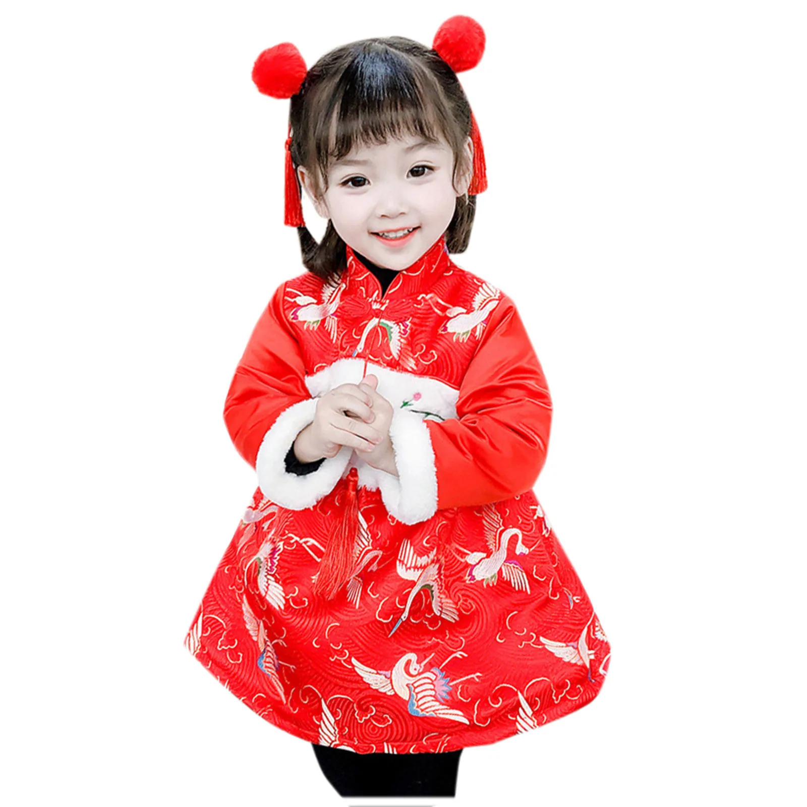 #50 Baby Girl Dress Deti Oblečenie Novorodenca Batoľa, Dieťa, Chlapec, Dievča, Čínsky Lunárny Nový Rok Tang Vyhovovali Princezná Šaty, Oblečenie Dievčatá