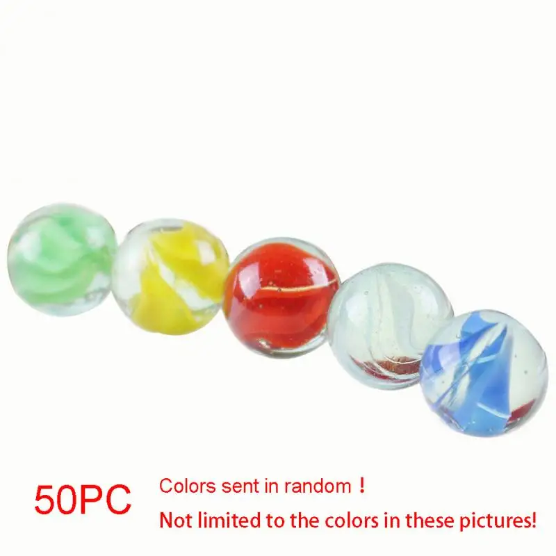 50pcs 16 MM Guličky Farebné Glazúry Sklenených Perličiek Guličky Klasické Reminiscencia Deti Klasické Hračky