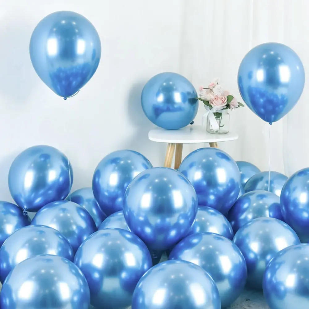 50pcs Zlato balóniky Farebné Nastavenie prehliadača Chrome kovové ballon Narodeninovej Party, Svadobné Dekorácie, Svadobné Výročie globals