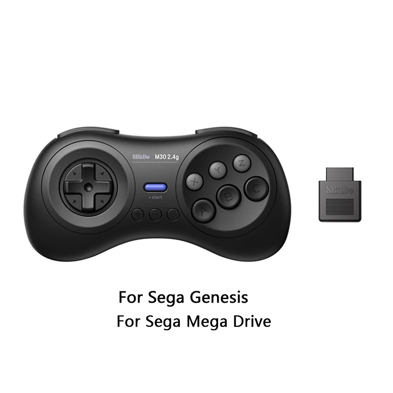 8BitDo M30 2.4 G Bezdrôtový Gamepad pre Sega Genesis/Sega Genesis Mini/Mega Drive Mini Herný ovládač