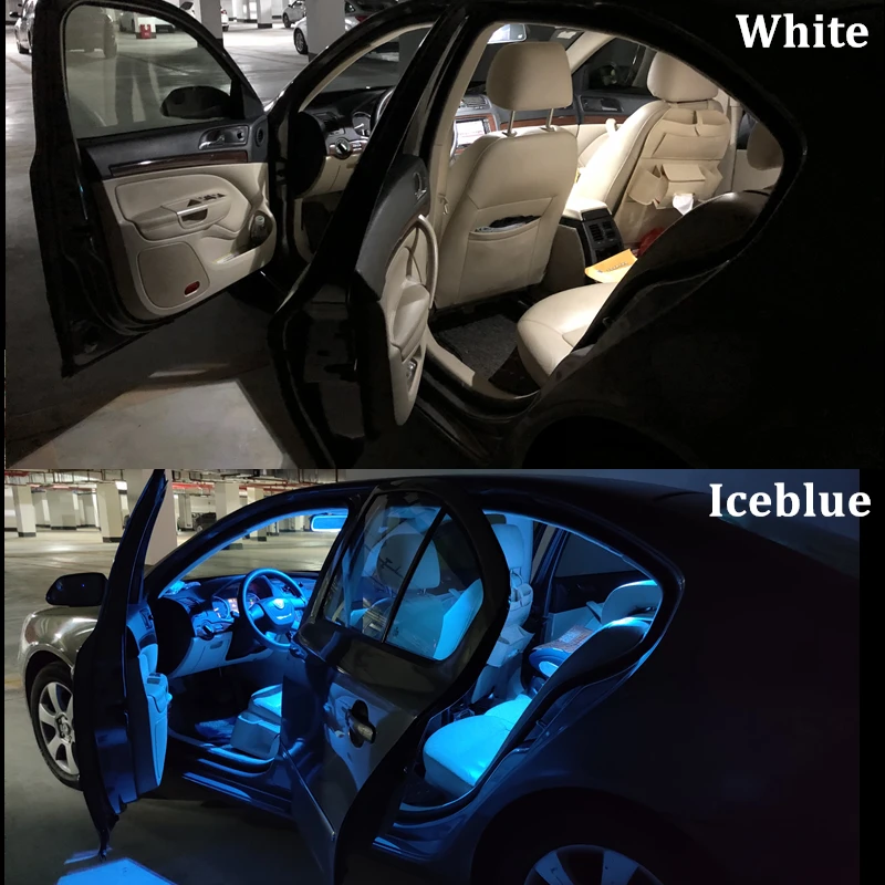 8x Interiéru Vozidla Svetla Kit Pre 2017 2018 2019 2020 Kia Niro T10 LED Dome Čítanie špz Osvetlenie make-up Zrkadlo batožinového priestoru Lampy