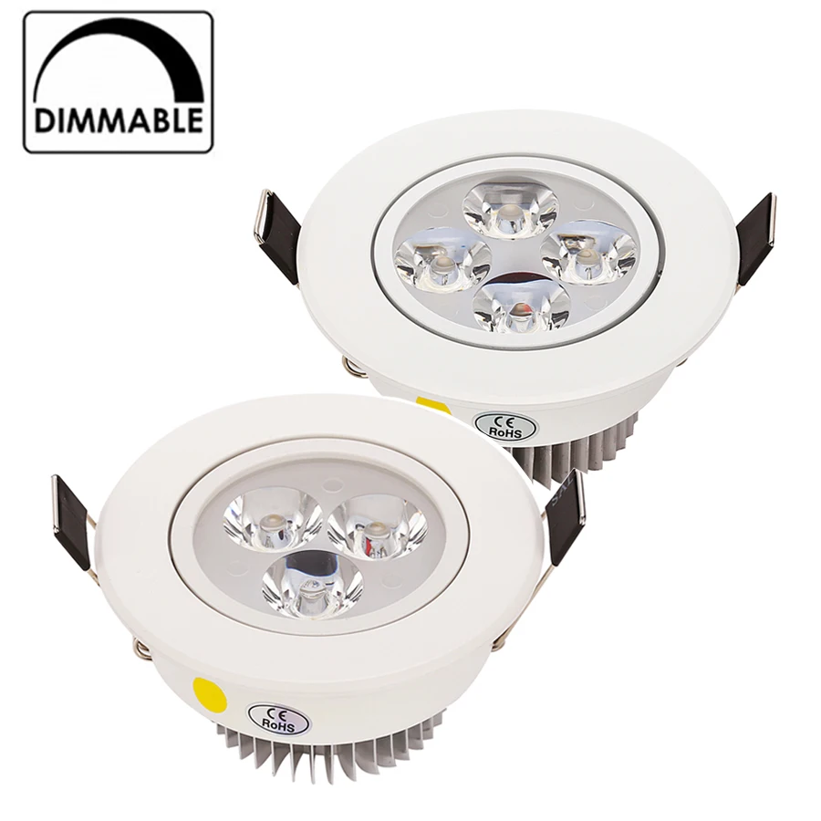 9W 12W 15W LED Downlight Stmievateľné Teplá Biela Príroda White Čisto Biely Zapustené LED Svietidlo Bodové Svetlo AC85-265V