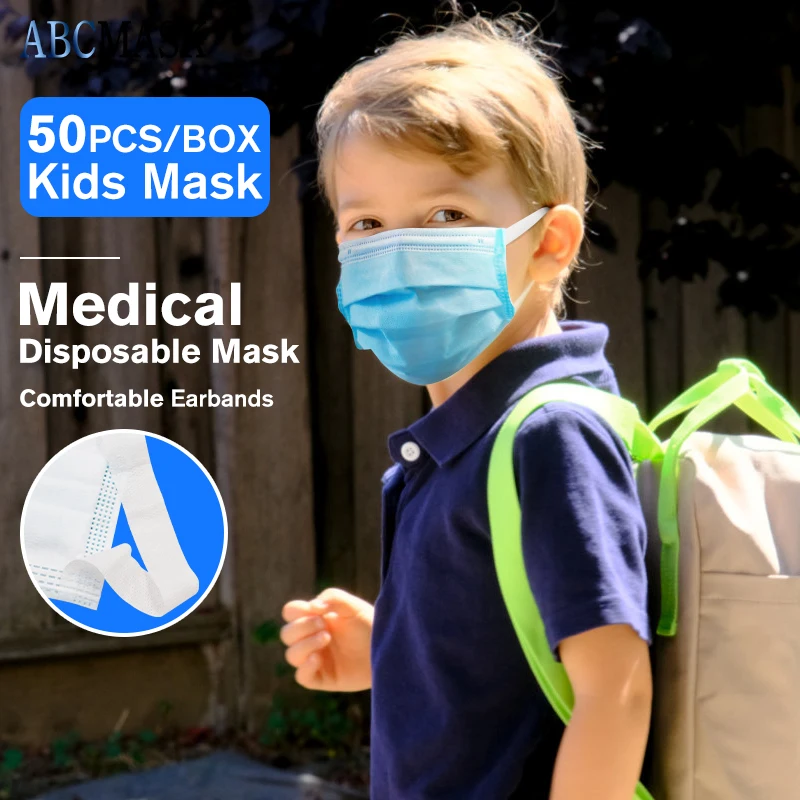 A+ pohodlné Jednorazových Zdravotníckych Maska Proti Prachu Chrániť Tvár, Ústa Chirurgické Masky Bezpečné Priedušná Earloops Maska Pre Deti