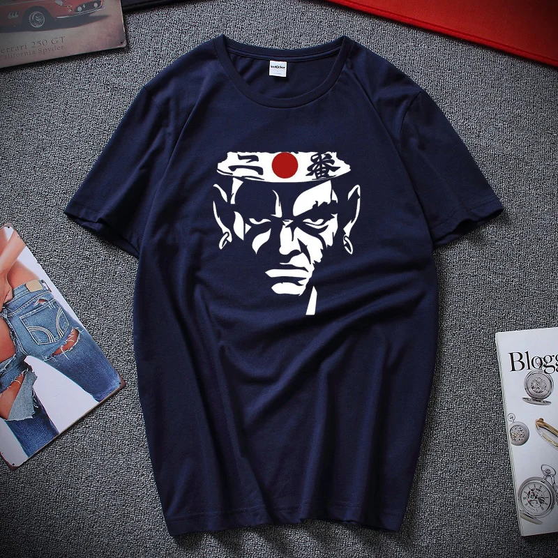 Afro Samurai T-shirt Japonský Vlajky Logo Šermiar Anime, Manga, Čaj Premium Bavlna Krátke Rukávy tričko Top Camiseta masculina
