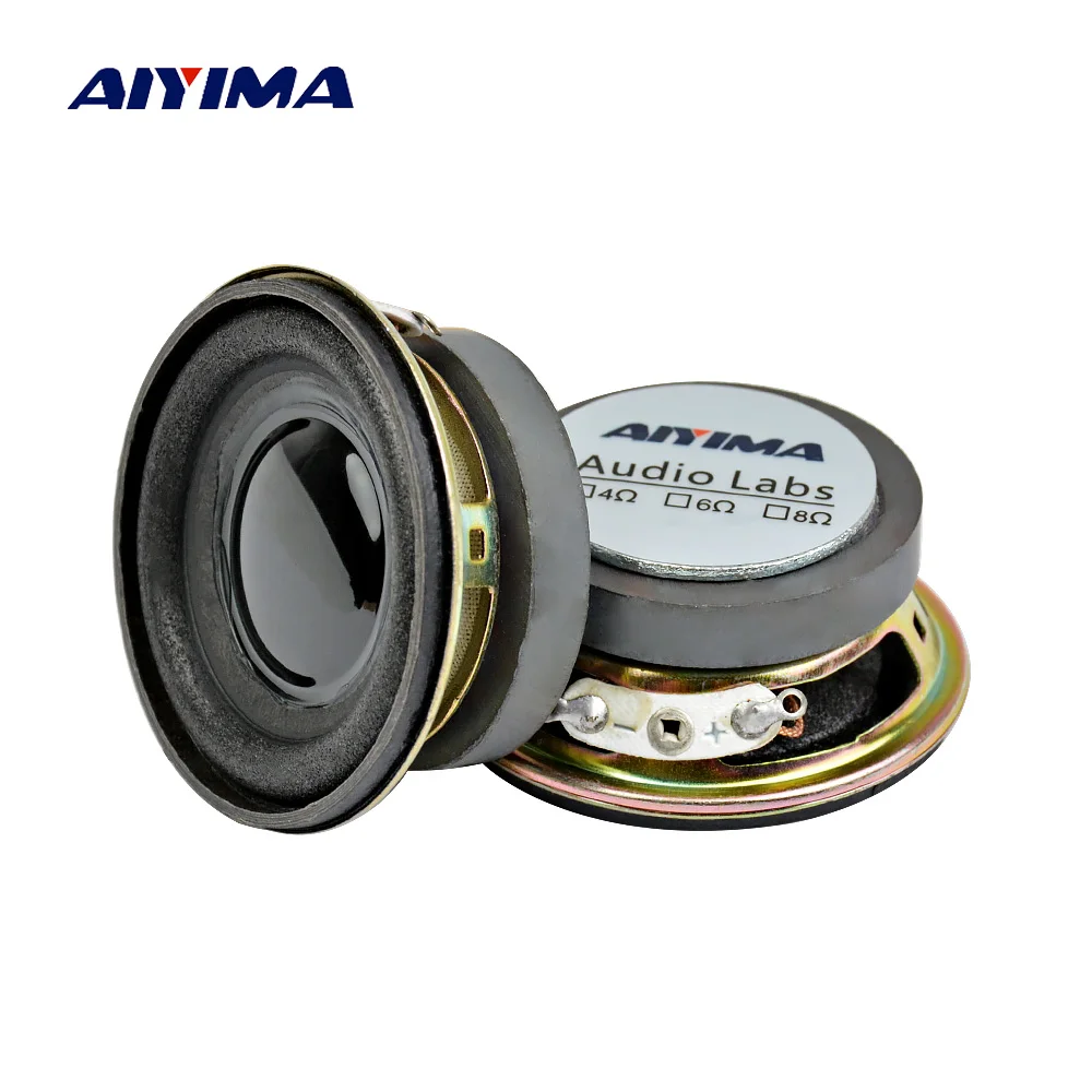 AIYIMA 2 ks 2 cm Mini Audio Prenosné Reproduktory 45mm, 4Ohm 3W Reproduktor, Treble DIY Hudby, Bluetooth Reproduktorov domáceho Kina ozvučenie