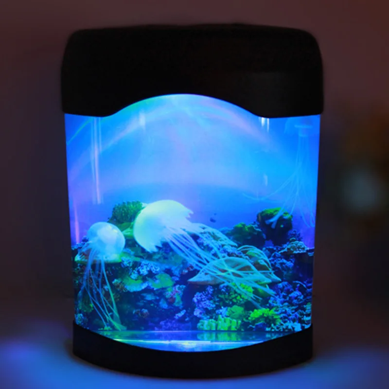 Akvárium Nočné Svetlo Lampy, LED Svetlo, Umelé Seajelly Nádrž Plávanie Náladu Lampa pre Domáce Stôl Dekor Obchod