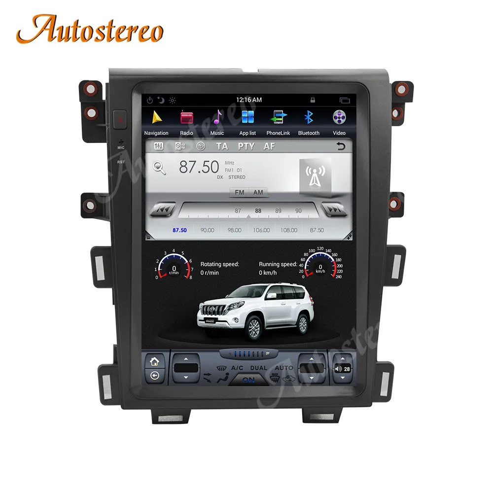 Android 9 4+128G Tesla Štýl Auta GPS Navigácie Pre Ford EDGE 2007-Carplay Vedúci Jednotky Multimediálny Prehrávač Rádio Stereo Auta GPS