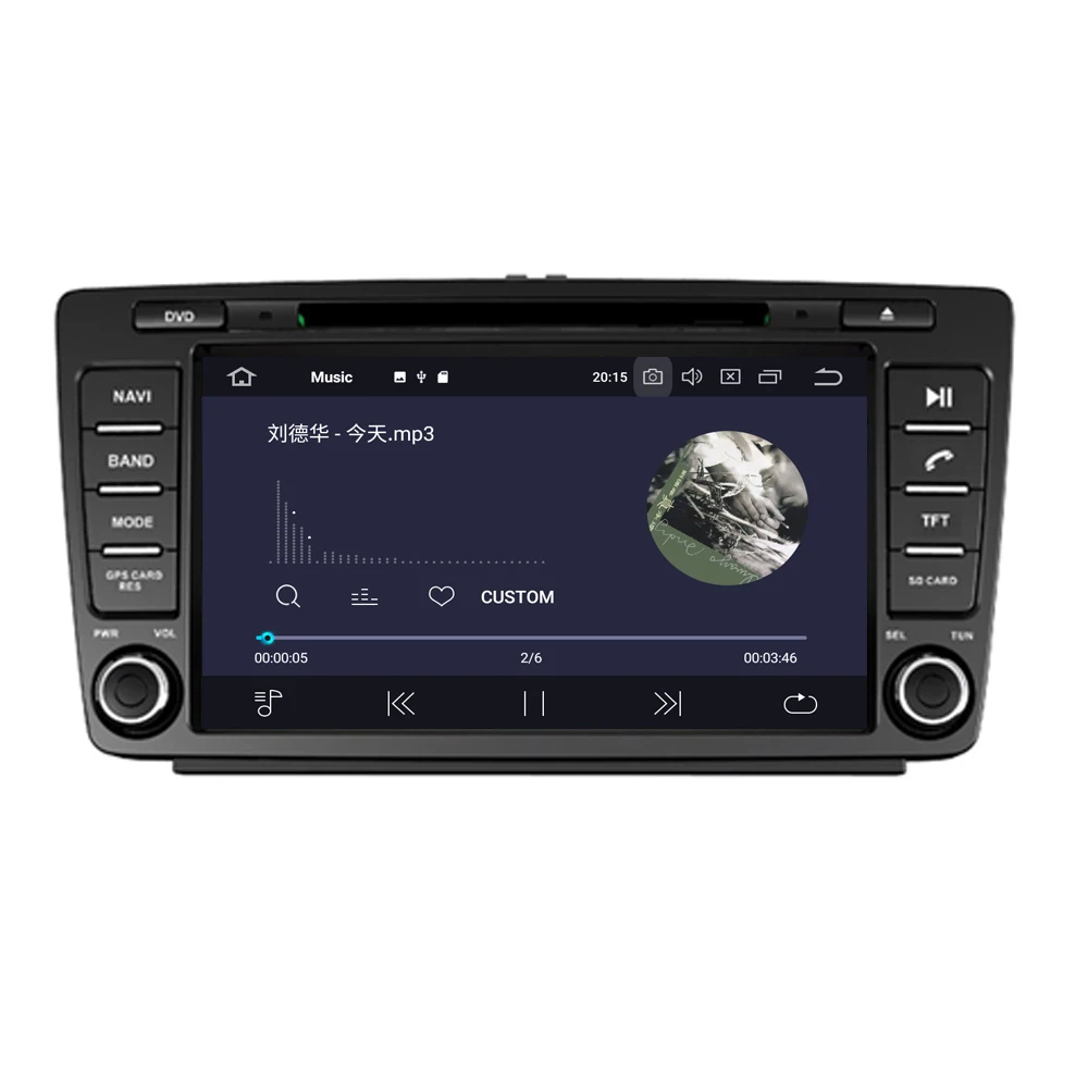 Android10.0 4G+64GB Auta GPS Navigácie Rádio Pre Volkswagen Skoda Octavia 2008-GPS Navigácie Rádio headunit Multimediálne DSP