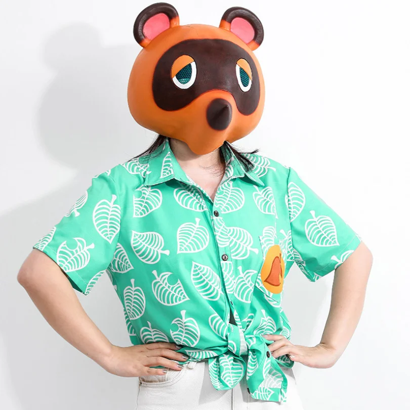 Animal Crossing Tom Kút Cosplay kostým pre Dospelých deti topy Krátke rukáv tričko New Horizons Letné tričko Halloween oblečenie