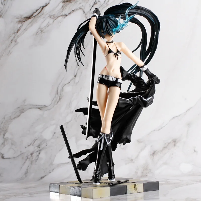 Anime Black Rock Shooter Broadsword Čierny Nôž Ver PVC Akcie Obrázok Zberateľskú Model bábiky hračky 23 cm