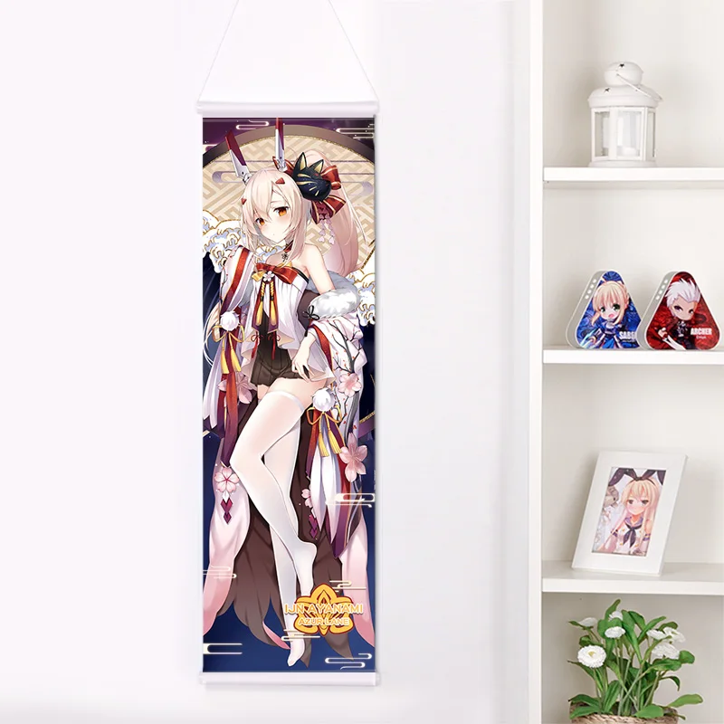 Anime, Komiksu Azur Lane Sirius Peach Skin Velvet Obdĺžnik rovnú Stenu Prejdite Maľovanie Plagátu Tlače 150*50 cm