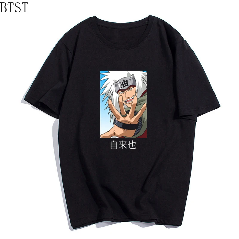 Anime Naruto Jiraiya Funny T-Shirt Muži/Ženy Tlač Krátke Bavlnené Tričká Lete Bežné Tee Tričko Estetické Oblečenie