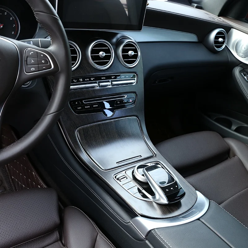 Auto ABS stredovej Konzoly Panel Dekorácie Kryt Výbava pre Mercedes Benz C Trieda W205 GLC X253