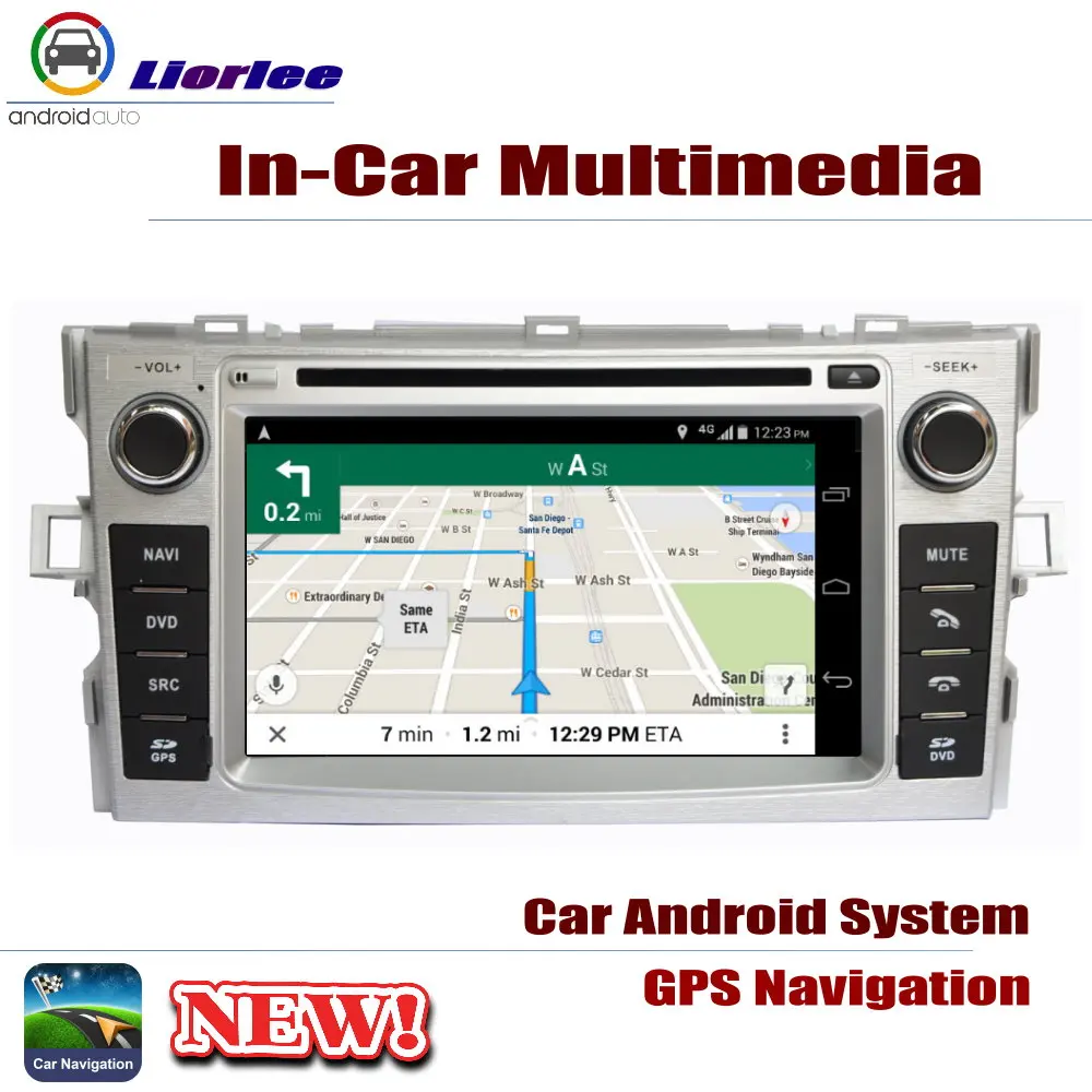 Auto DVD Prehrávač Pre Toyota Verso/SportsVan 2009-2018 GPS Navigáciu, Android 8 Jadro A53 Procesor Rádio