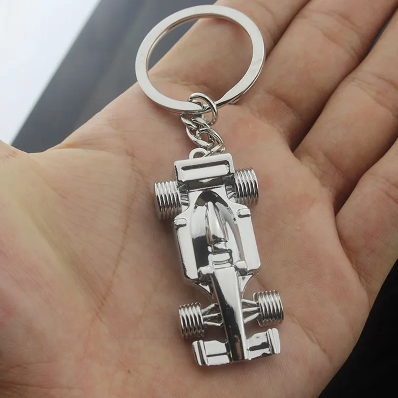 Auto Keychain Preteky F1 Keychain Kreatívny Darček Business Gifting 3D Kovov Keyring Vysokej Kvality Muži Ženy Šperky