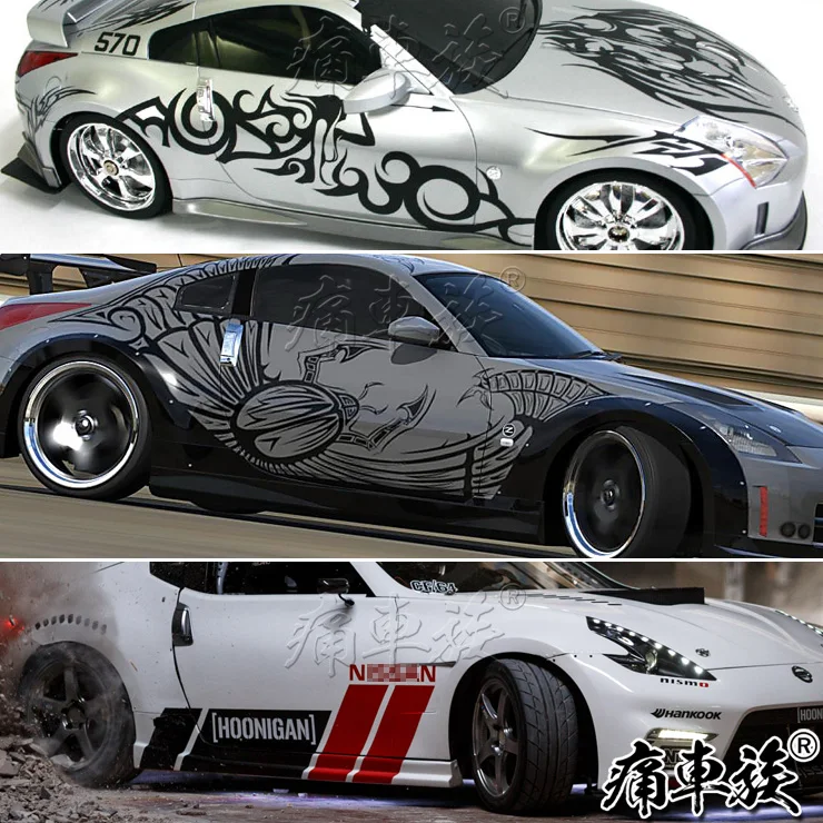 Auto Nálepky Pre Nissan 370Z Telo Dvere Exteriérové Dekorácie Upravené Osobnosti Športové Auto Nálepky 350Z TT a R8 Z4 Racing Nálepky