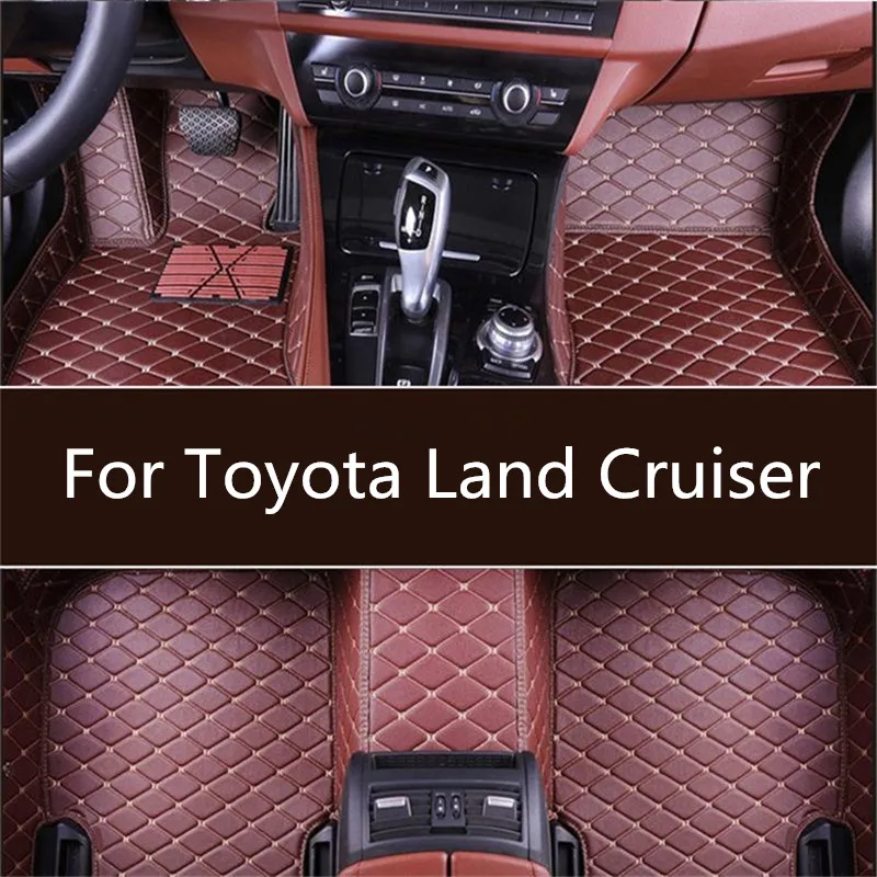 Auto podlahové rohože pre Toyota Land Cruiser LC200/Prado LC120 LC100 LC150 FJ120 FJ150 Sequoia Tundra fit vlastné auto koberce nohy podložky