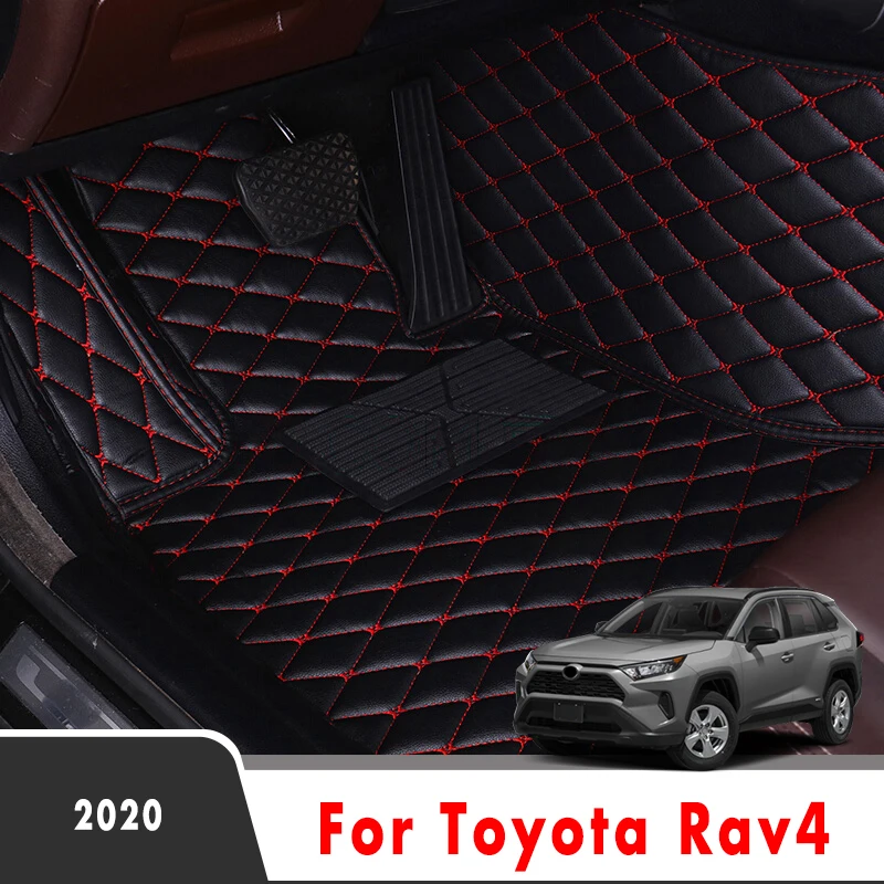 Auto Podlahové Rohože Pre Toyota Rav4 2020 Koberce Umelé Kožené Nepremokavé Vlastné Auto Styling Interiérové Doplnky Nohy Podložky