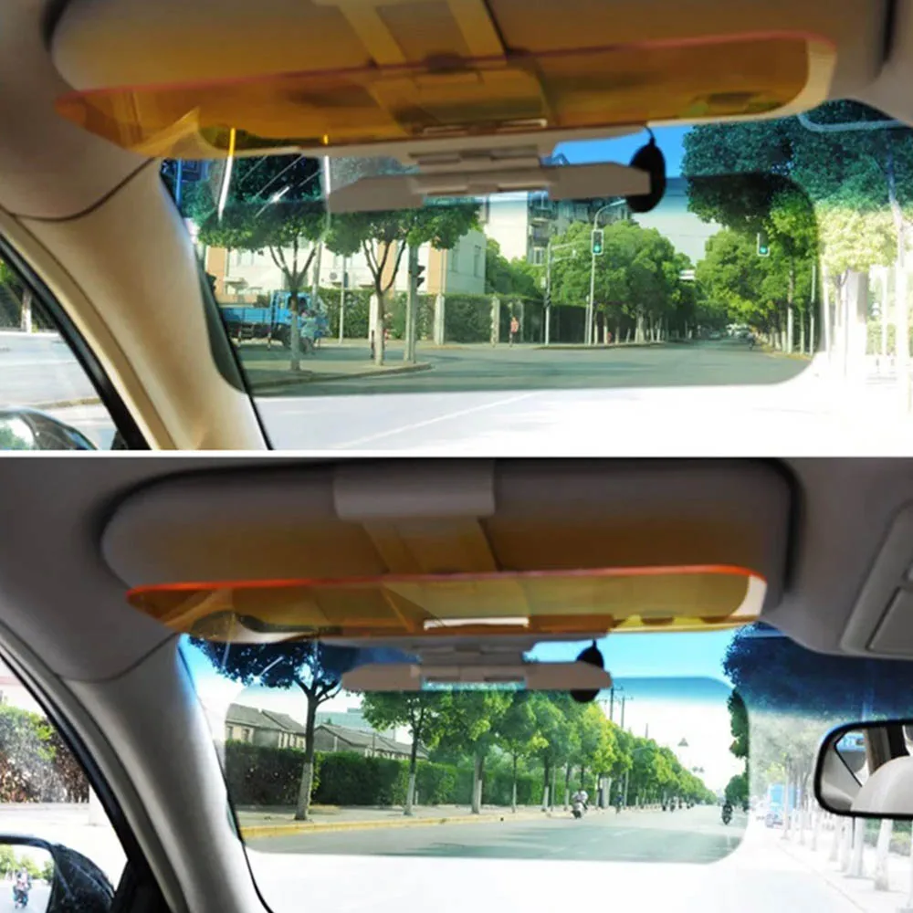 Auto-Styling Auto Slnečná Clona Hd Anti-Oslňujúci Blok Hľadia Uv Násobne Sklopenie Okuliarov Deň Nočné Videnie Jazdy Zrkadlo