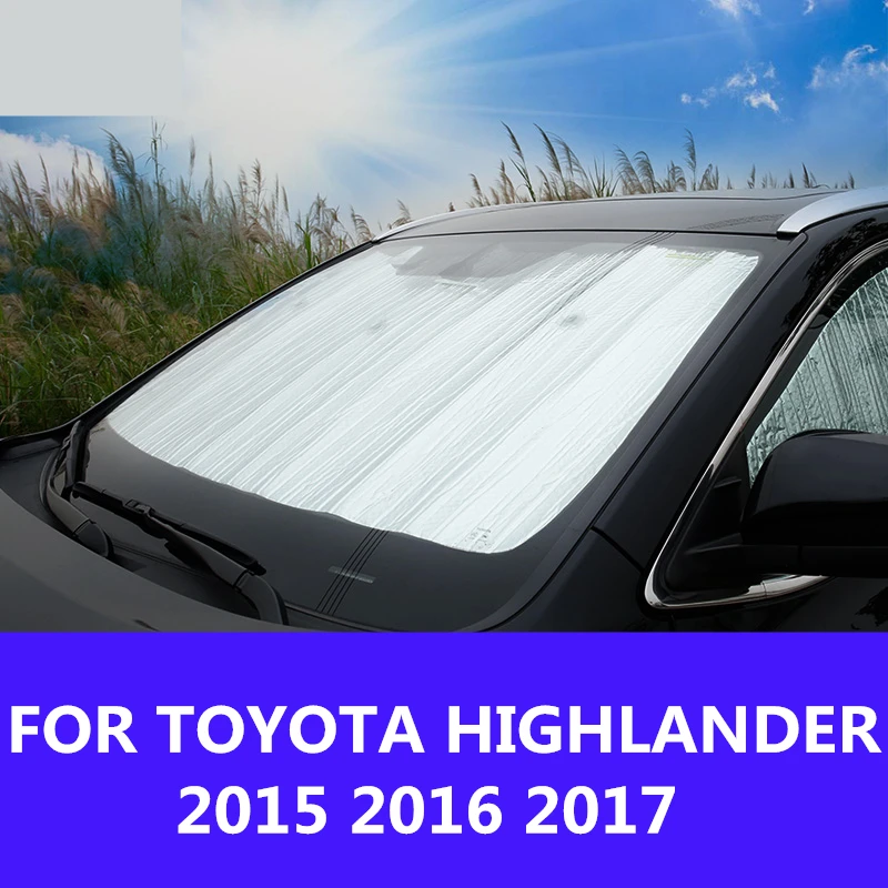 Auto Styling Markízy, Prístrešky Okno Clony proti oslneniu dážď obočie Interiér dekorácie Doplnky PRE TOYOTA HIGHLANDER 2016 2017