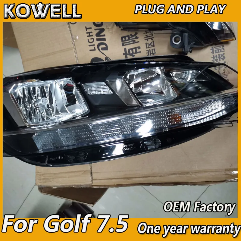 Auto Styling Vedúci svetlo na VW Golf 7.5 OEM Svetlomety MK7.5 LED Reflektor originálnych svetlometov