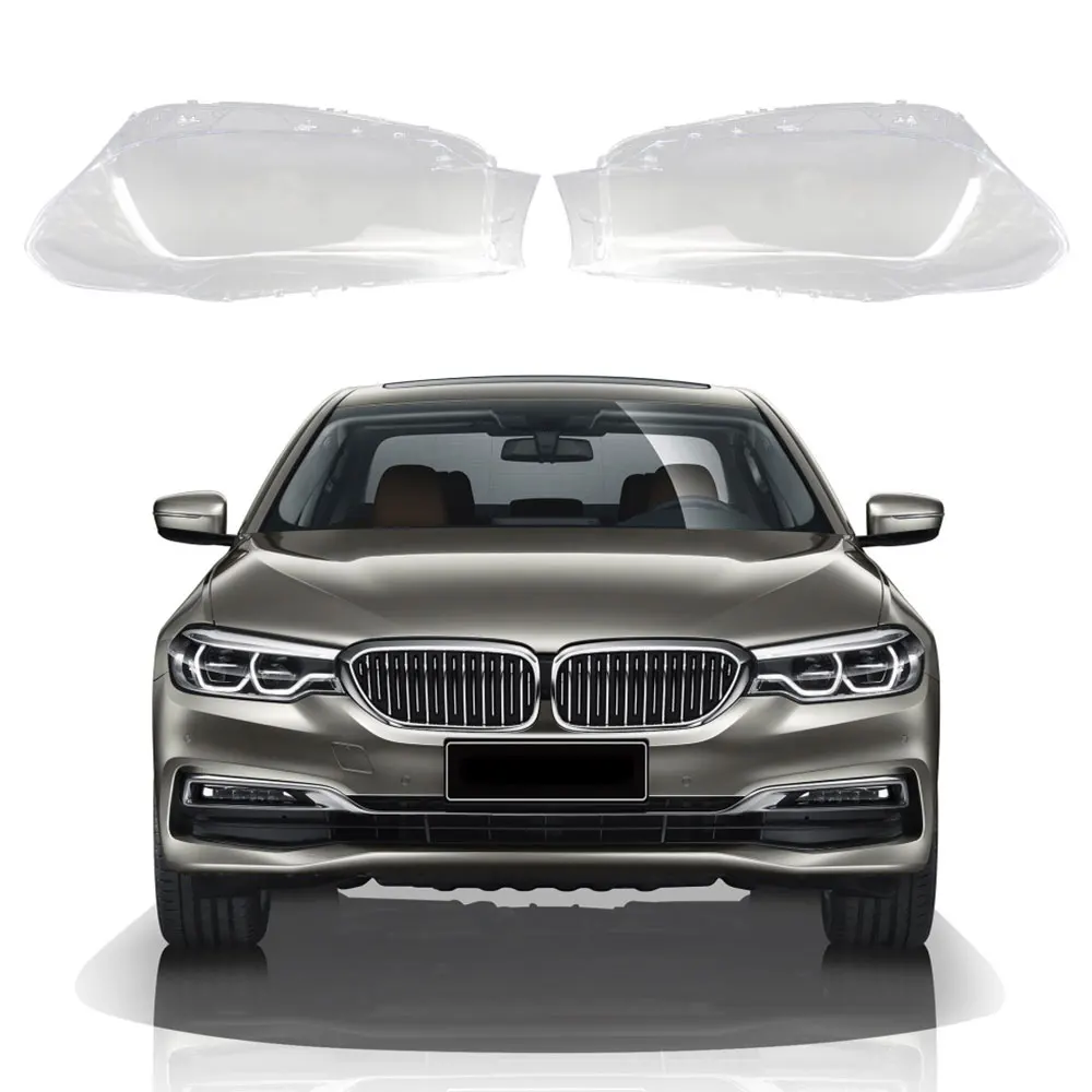 Auto Svetlometu Objektív Svetlomety Transparentné Lampshades Lampa Shell Masky, Predné Svetlomety Kryt Pre BMW 5 Series G30 G38 2017-2018 M