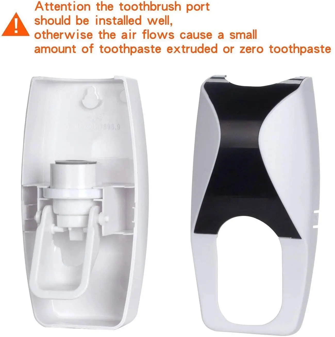 Automatické zubná pasta Dávkovač Držiteľ kúpeľňové Doplnky zubná pasta Squeezer Stenu protiprachová 5 ks/Set kúpeľňových doplnkov