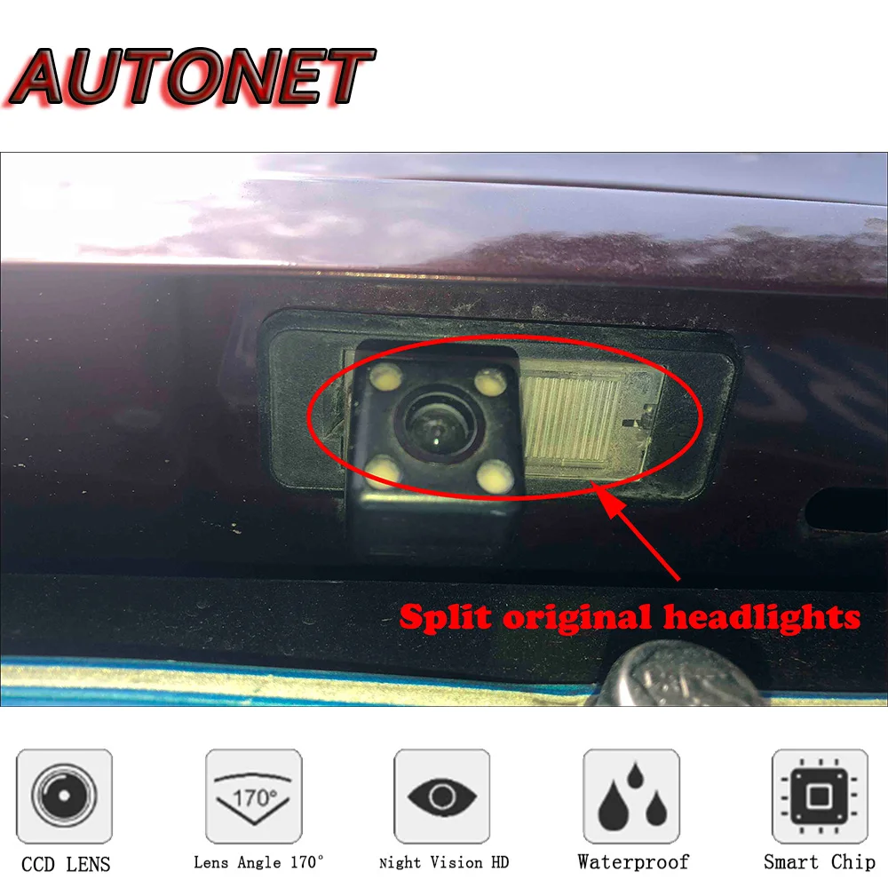 AUTONET HD Nočné Videnie Zálohy parkovacia kamera Pre Peugeot 508 SW 508 RXH 508sedan 2011~2018/Pôvodné diera/špz fotoaparát
