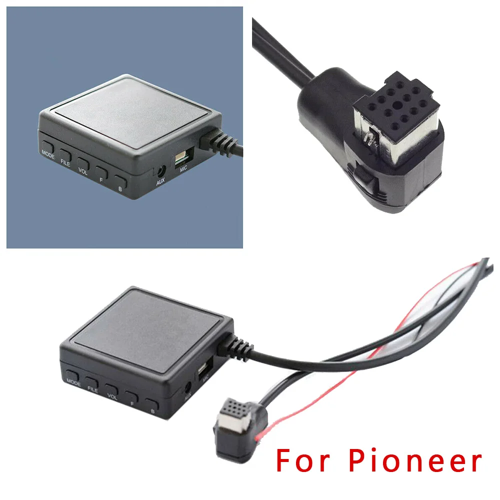 AUX Audio Kábel USB Music Adaptér Mikrofón Pre Pioneer Rádio IP-BUS P99 P01 Príslušenstvo Náhradné