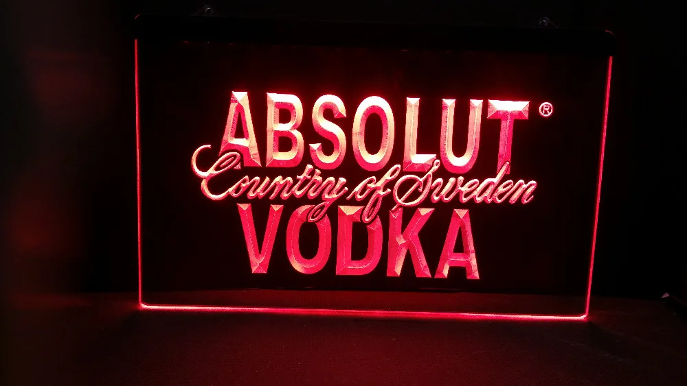 B14 Absolut Vodka Krajiny Švédsko Pivo LED Neon Bar Prihlásiť