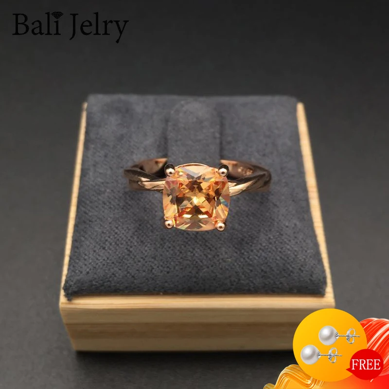 Bali Jelry 925 Strieborný Prsteň pre Ženy Geometrické Zirkón Kamene, Šperky, Doplnky, Svadobné Zapojenie Strana Gift Drop shipping