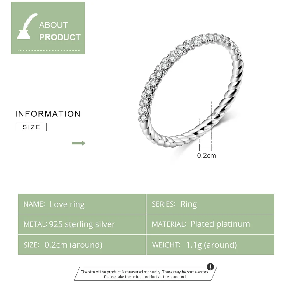 Bamoer Svadobné Šperky, Zásnubné Jasné, CZ 925 Sterling Silver Prst Prstene pre Ženy Vysokej Kvality 2019 Luxusné Anel SCR624