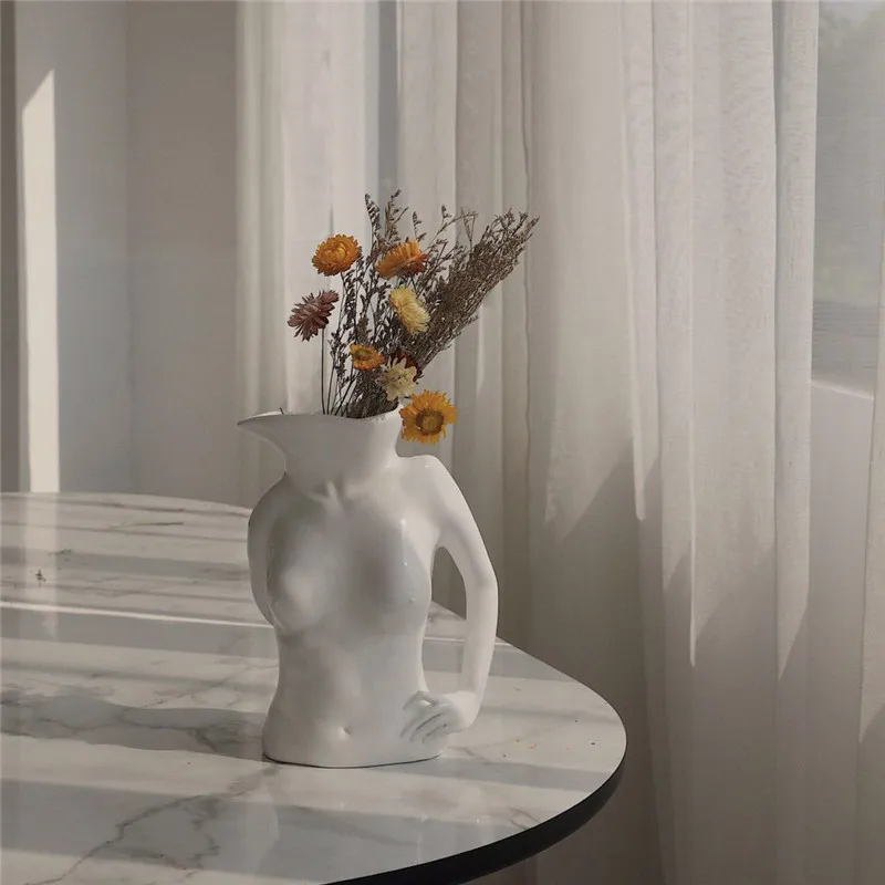 BAO KUANG TA Tvorivé Živice Body Art Váza Tvorivé Obývacia Izba, Spálňa Kvet Usporiadanie kvetináče Home Decor Art Socha A1844