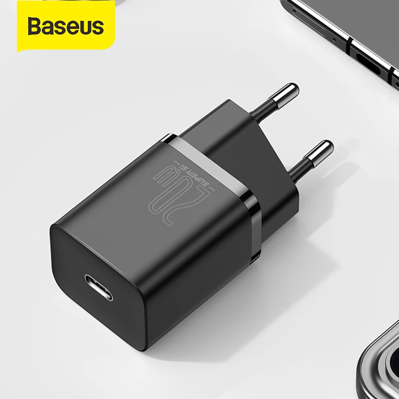 Baseus Super Si USB C Nabíjačku 20W Pre iPhone 12 Pro Max Podporu Typ C PD Rýchle Nabíjanie Prenosný Telefón Nabíjačka ForiP 11 Pro Max