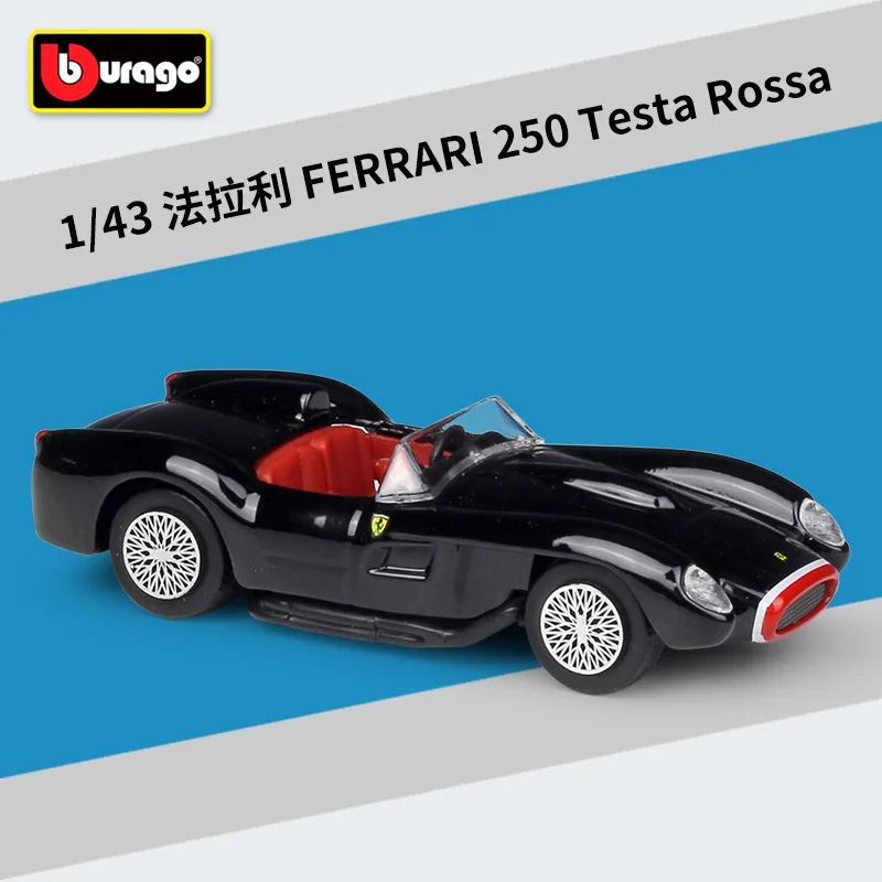 Bburago 1: 43 Ferrari 250 Testa Rossa zliatiny auto model Kolekcie Darček Dekorácie, hračky