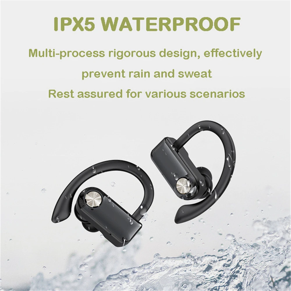 Bezdrôtové Slúchadlá Bluetooth 5.1 Šport TWS Slúchadlá HiFi Zvuk Hudby Headsety IPX5 Vodotesné Slúchadlá S 1200mAh Plnenie Box