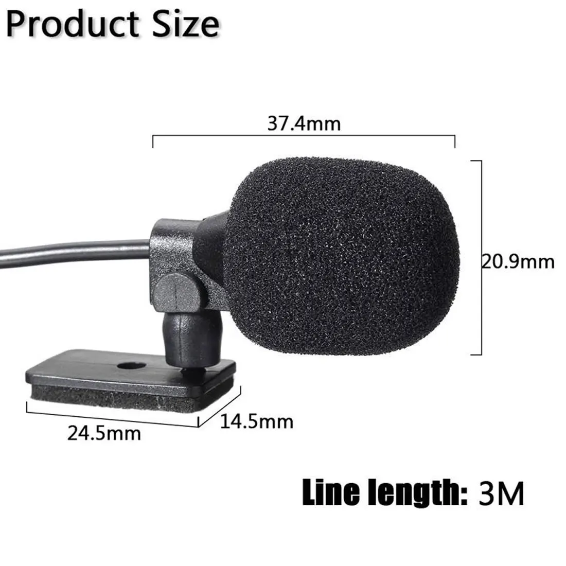 Bluetooth, Externý Mikrofón pre Auto Auto 2,5 mm/3.5 mm Audio do Áut Mikrofón Stereo Rádio Auto Externý Mikrofón Auto DVD, Externý Mikrofón