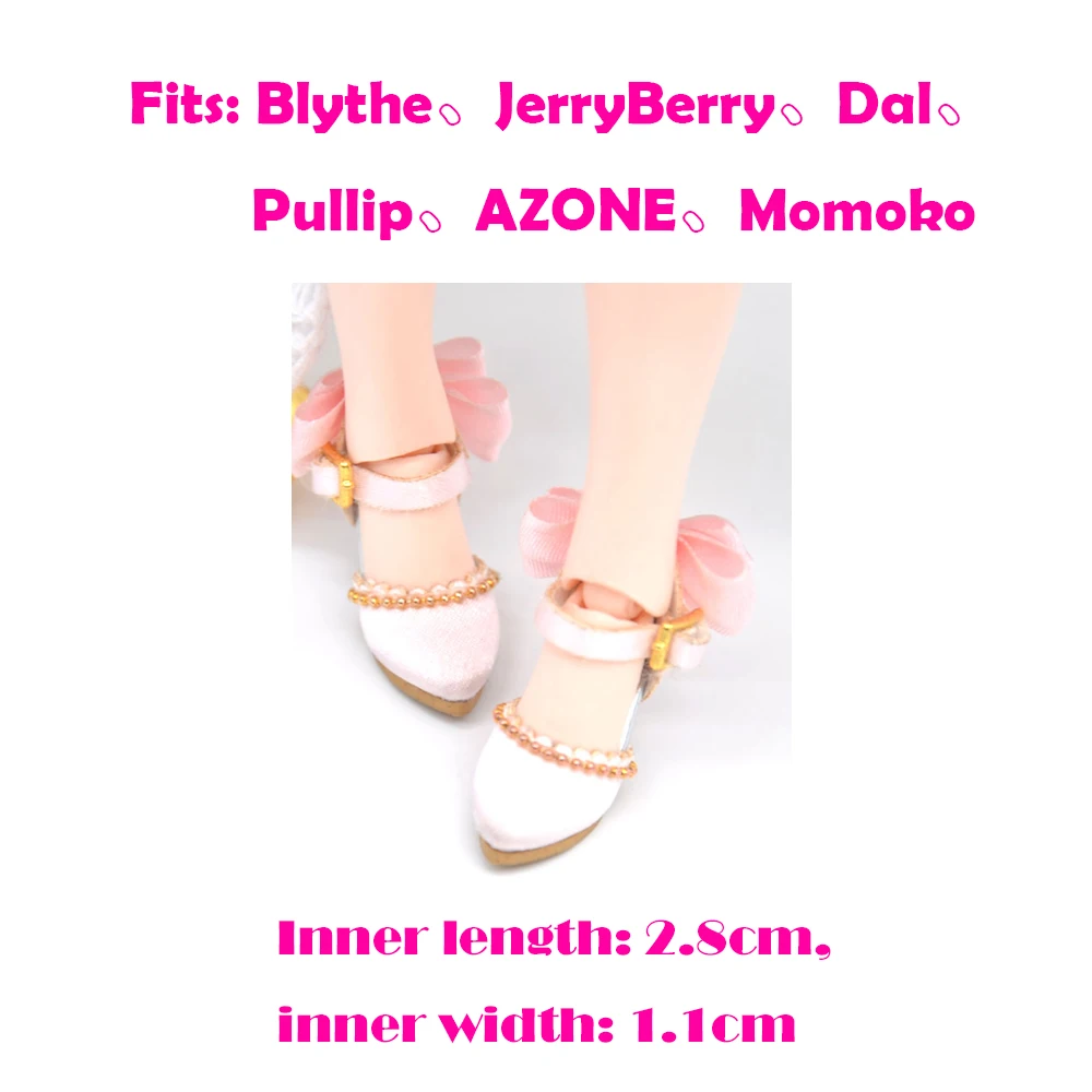 Blyth príslušenstvo bábika topánky móda Luk vysoké podpätky pre 28-30 cm Azone OB23 OB24 bábika