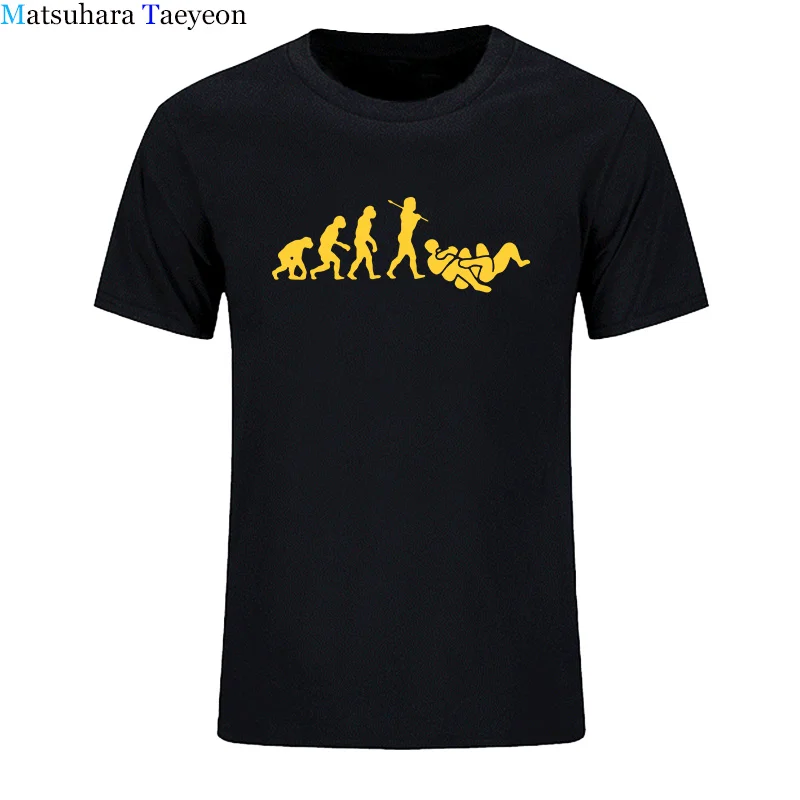 Brazílsky Print T Shirt Jiu Jitsu Bjj Vývoj Tees Tričko Mužov Krátky Rukáv O-krku Bavlnené Tričká Narodenín Hip Hop T-shirt Nové