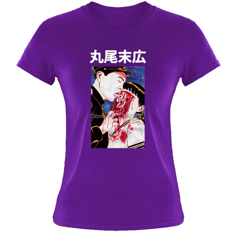 Buľvy Lízať Suehiro Maruo Kult Japonsko Japonské Anime Manga Horor Auge T Shirt Ženy Bavlna T-shirt Vtipné Tričká Topy Streetwear